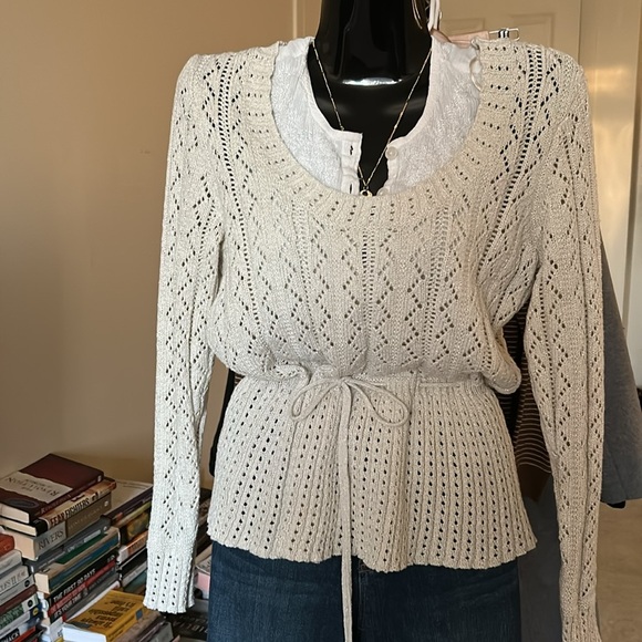 Elle Cream Knit Sweater - Picture 1 of 8